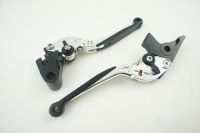 มือเบรคมือครัช แบบปรับได้7ระดับสีเงิน FULL ADJUST BRAKE LEVER SET SILVER NINJA250R NINJA300R DTX250