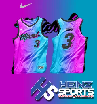 2020 Miami Heat Full Sublimated Basketball Jersey (Summer Edition