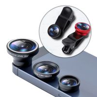 3 Functions Mobile Phone Lens 0.67X Wide Angle Len amp; 0.6X Macro HD Camera Lens Fisheye Lens Universal For IPhone Android Phone