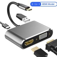 【LZ】❏  USB C para HDMI Docking Station 4 portas Dual Screen Display 4K UHD HUB USB Universal Tipo C Connector 5Gbps Data Transfer