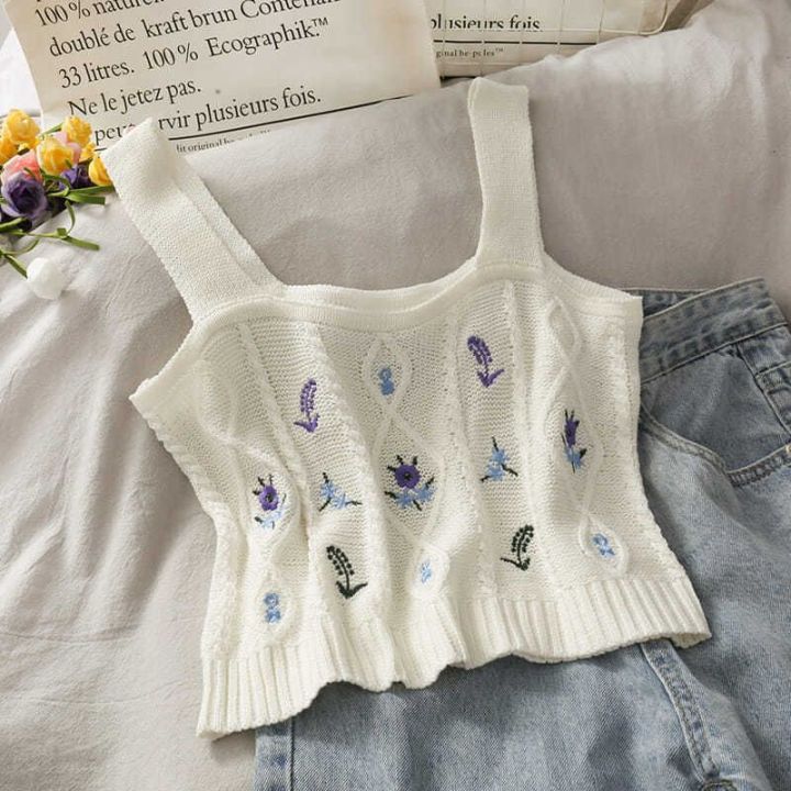 tank-tops-women-knitted-vest-2022-summer-new-short-cropped-navel-embroidered-knit-camisole-all-match-cute-fashion-sling