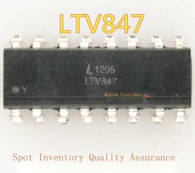 10ชิ้นใหม่เดิม LTV847S Optocoupler LTV847 SOP16สามารถแทนที่จุด TLP521-4 PC847