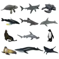 Mini Sea Creatures 12pcs Mini Sea Creatures Figures Decorative Educational Ocean Animals Toys Multifunctional For Children Nursery Girls Boys Kindergarten Kids realistic