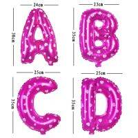 16 inch Pink Foil Letter Balloons Alphabet Balloon Christening Anniversary Decor Name Deisgn Happy Birthday Wedding Party Decorations