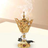 Acituna เครื่องประดับตะเกียงจุดธูปไฟฟ้า Censer ตะวันออกกลางสำหรับสำนักงานห้องนอนบ้าน