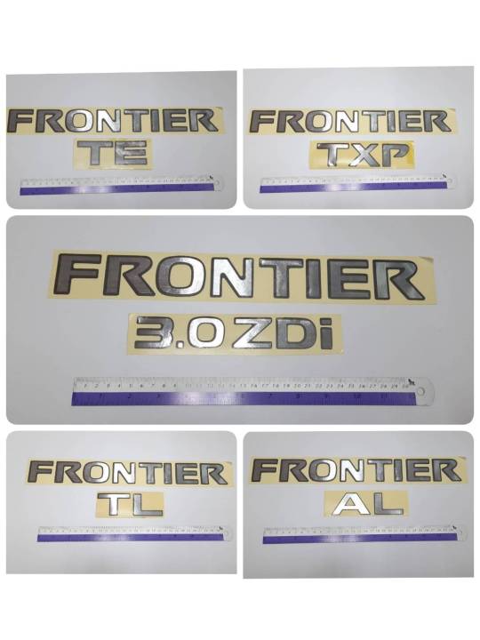 สติ๊กเกอร์แบบดั้งเดิม-ติดฝาท้ายรถ-nissan-frontier-คำว่า-frontier-txp-tl-super-zdi-t-al-te-3-0zdi-ติดรถ-แต่งรถ-นิสสัน-sticker