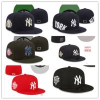 【cross】◐ Cross-border classic hot style N.Y fully enclosed hat baseball cap size cap reverse wear flat brim hat for men and women embroidered hard