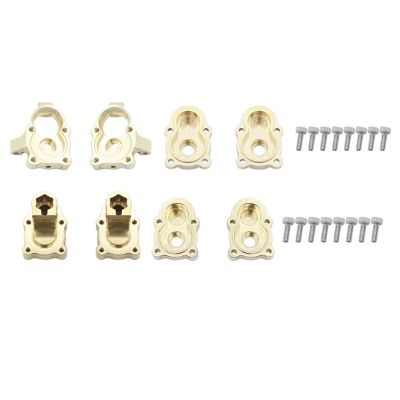 Brass Front and Rear Portal Housing Gear Cover Counterweight for FMS FCX24 1/24 RC Crawler Car Upgrades Parts