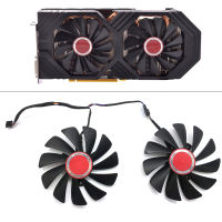 ใหม่2ชิ้นพัดลมระบายความร้อน95มิลลิเมตร4pin CF1010U12S FDC10U12S9-C RX580 590 GPU พัดลมสำหรับ XFX ของเขา RX570 580การ์ดพัดลม