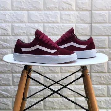 Vans merah 2024 maroon ori