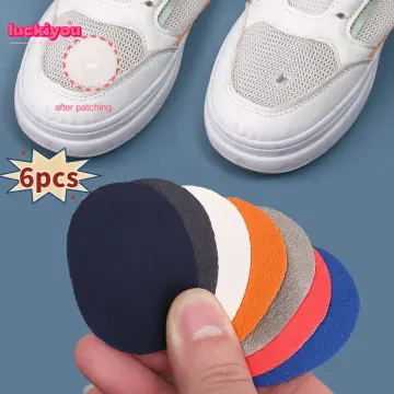 4pc Heel Protector Sneakers Repair Stickers Shoes Mesh Worn Holes Shoes  Repair Patches Shoes Heel Lining Anti-wear Pads For Heel