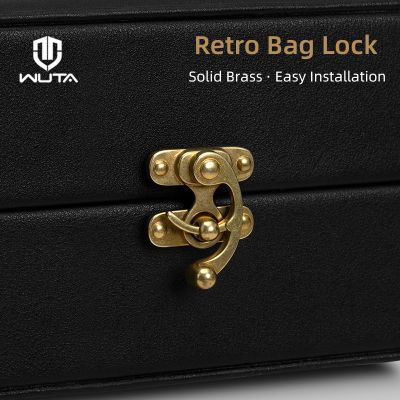 【CW】 WUTA Lock Horn Buckle Metal Insert Decorate Leather Hardware Accessories