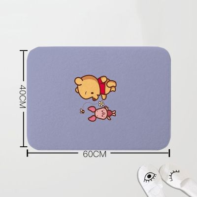 [H&amp;L] Mat Cute Winnie The Pooh Print Floor Car Style Rugs Soft Bathroom Anti-Skid Doormat