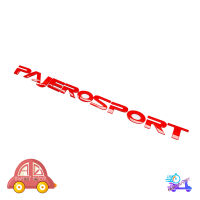 โลโก้ PAJERO SPORT ติดฝากระโปรงหน้า Logo PAJERO SPORT สีแดง 1ชิ้น Mitsubishi pajero sport 4 ประตู มีบริการเก็บเงินปลายทาง