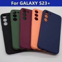 เคสเหมาะสำหรับ Samsung S23 + S23บวกเคสซิลิโคนแบบนิ่มด้านหลังโคมไฟป้องกันเต็ม-บางเคสโทรศัพท์สำหรับ Galaxy S23plus