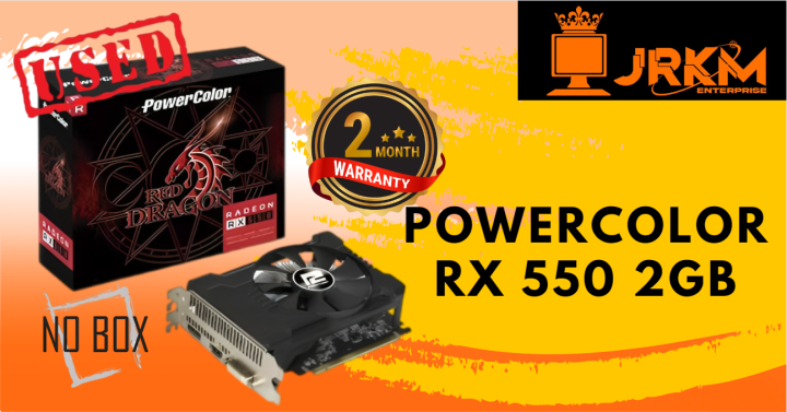 POWERCOLOR AMD RADEON RX550 2G (USED) | Lazada PH