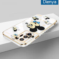 Dienya เคสปลอกสำหรับ Samsung โน๊ต20อัลตร้าเคสลายการ์ตูนแฮปปี้มิกกี้ใหม่กรอบสี่เหลี่ยมชุบพื้นผิวเคสซิลิกาเจลแบบนิ่มกันกระแทกเคสมือถือรวมเลนส์กล้องถ่ายรูปฝาครอบป้องกัน