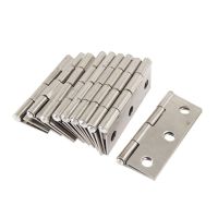 10 Pcs Folding Butt Hinges Silver Tone Home Furniture Hardware Door Hinge 2 /2.5 /3