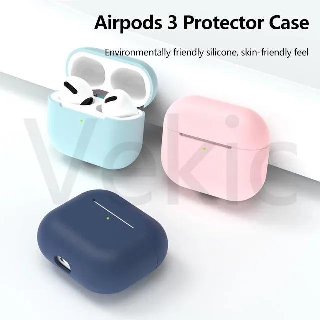 Midnight flower AirPods 3 Silicone Case Siamese Apple Headphone Case