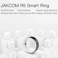 JAKCOM นาฬิกาอุปกรณ์อัจฉริยะสำหรับสวมใส่บัตร RFID 6แหวนอัจฉริยะ R5สำหรับมือถือ IOS สายรัดข้อมือ