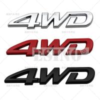 แผ่นบังโคลนหลังรถโลหะสังกะสีอัลลอย4WD 3D แต่งรถตัวป้ายประตูท้ายรถสำหรับสัญลักษณ์โตโยต้า RAV 4