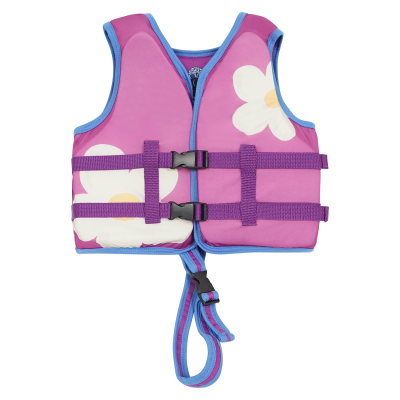 Megartico Purple Floral Print Safety Life Jacket For Children Baby Floating Vest Life Jacket Kayak Pool Beach Surf Accessories