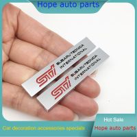 New upgrade 2pcs 3D Metal STI logo For Subaru XV Legacy Forester Impreza WRX STI Car Body Decoration car emblem Fender side badge Sticker