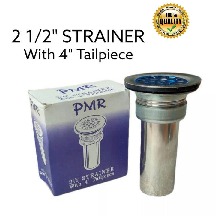 PMR Stainless Kitchen Sink Strainer 21/2 With 4" Tailpiece eudesign