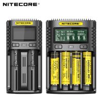 100 Original Nitecore UM4 UM2 USB QC Battery Charger Intelligent Circuitry Global Insurance li-ion AA AAA 18650 21700 26650