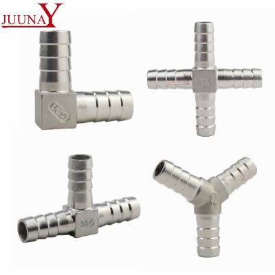 Hose Barb 304 Stainless Steel Hose Tail Barb Connectors 6mm 8mm 10mm 12mm T Type Y Type Pipe Fitting Pagoda Tail Barb Connector