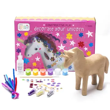 GirlZone Bling Up Unicorn Money Bank Gem Art Kit, Create Diamond