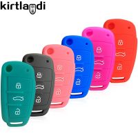 【Wrist watch】 Silicone Car Cover for 8p A6 A5 A7 A8 Tt S5 S6 S7 S8 Sq5 Q7 Rs5 Fold Flip Keychain Holder ！