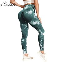 2023 Leggings Women Fitness Yoga Pants Seamless Scrunch Butt Sportswear High Waist Workout Tights Push Up Tie dye Yoga Leggings