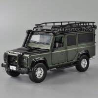 【Cod】 MBJ Amll D Iecast โลหะ1:32รถโมเดลของเล่น Rover Defender ดึงกลับเสียงขนาดเล็กและ