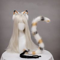 HiGuangGou Coiffles Oreille De Chat Fleurs,คิวเดอแชท JK,Accessoires สำหรับ Cheveux Lolita,การจำลอง À La Main,Bande De Cheveux Oreilles Danimaux,Fournitures De Cosplay