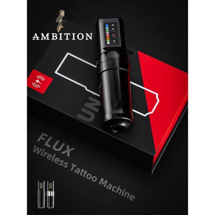 ambition-flux-professional-wireless-tattoo-machine-pen-strong-coreless-motor-2400-mah-lithium-for-tattoo-artist