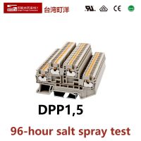 DINKLE DPP1.5 Two Ways channel  Spring-cage Strip Wire Connection Electrical Connector Din Rail Terminal Block Phoenix