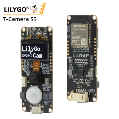 Lilygo®T กล้อง ESP32-S3 ESP32-Cam 2 megabyte HD กล้องแฟลช16MB ESP32-S3FN16R8 0.96 "SSD1306 OLED ไมโครโฟน PIR PMU