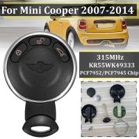 3 Buttons with PCF7952 Chip 315MHz Remote Key Fob Shell for Mini Cooper 2007-2014 KR55WK49333