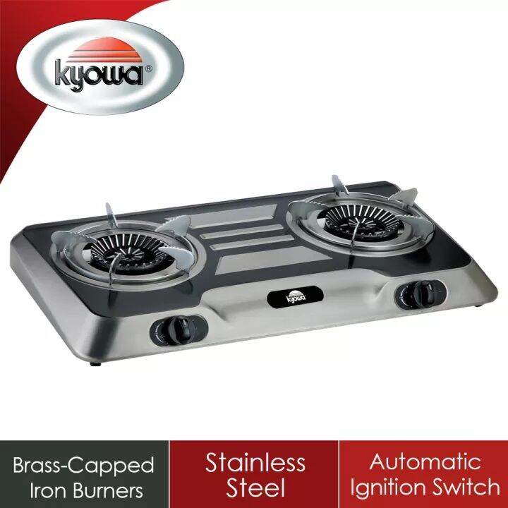 K.yowa Gas stove KW3552 2burner Stainless Steel Body Gas stove
