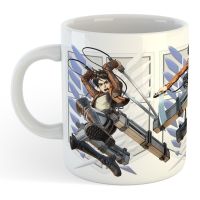 Eren Yeager Mikasa Ackermann Armin Arlelt Attack On Titan Anime Mug - Sublimation