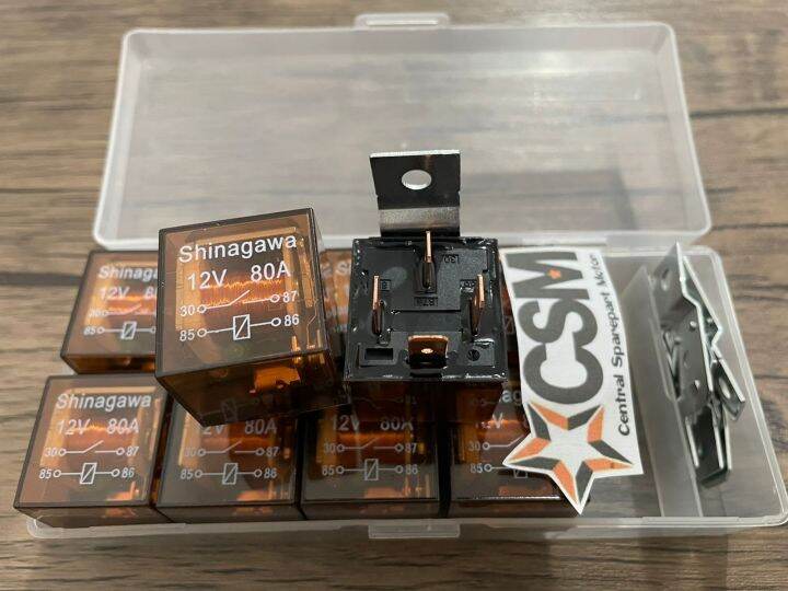 RELAY KLAKSON / ALARM TRANSPARAN CR7 12V 40A UNIVERSAL 1 PCS Lazada