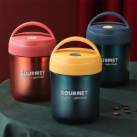 500ML Portable Stainless Steel Food Thermal Insulated Container Breakfast Lunchbox Leakproof Food Soup Thermal Cup Vacuum Flasks