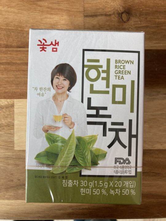 ชาเกาหลี-ชาเขียว-brown-rice-green-tea-1-box-20t-ซอง-ชาเพื่อสุขภาพ