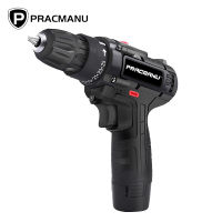 PRACMANU 12V Electric Hand Drill Battery Cordless Hammer Drill Electric Screwdriver Home Diy Power Tools