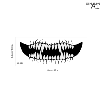 ? [XINJIAN] สติกเกอร์รอยสักชั่วคราวกันน้ำฮาโลวีนแต่งหน้าเซ็กซี่เลือดอาบรอยแผลเป็นซอมบี้ตกแต่งแผลสยองขวัญสติกเกอร์เลือด