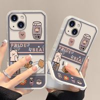 เคสโทรศัพท์มือถือแบบนิ่ม ใส พร้อมที่ตั้งวาง น่ารัก สําหรับ IPhone 14 13 12 X XS XR 8 7