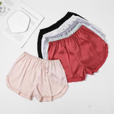 Fashion Safety Pants Ice Silk Boxer Shorts Mid-Rised Seamless Underwear Mid-Rised Intimates Anti-Emptied Ladies Safety Pants New