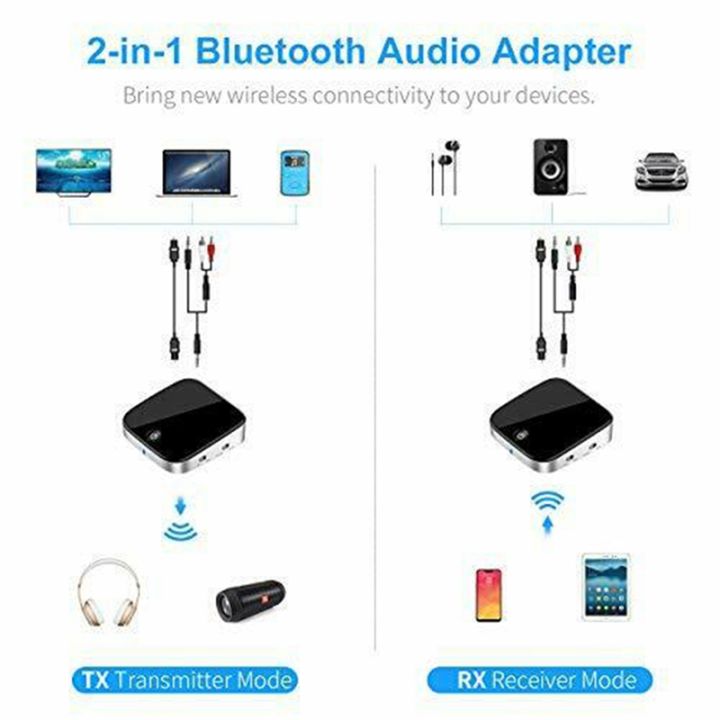 bti-029-bluetooth-5-0-adapter-2-in-1-bluetooth-transmitter-3-5mm-aux-spdif-audio-receiver-for-headphone-speaker