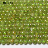 Free shipping (1 strandset) 5-5.5mm natural peridot smooth round gem stone beads for gift jewelry DIY making design